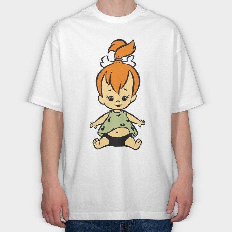 Cartoon Retro the Flintstones 5, Tricou Oversize Barbati (Unisex)