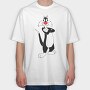 Cartoon Retro Silvestre 5, Tricou Oversize Barbati (Unisex)