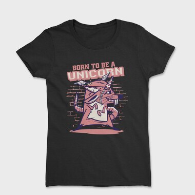 Mouse With Unicorn Horn And Wings, Tricou Femei