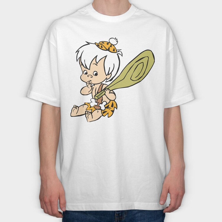 Cartoon Retro the Flintstones 4, Tricou Oversize Barbati (Unisex)
