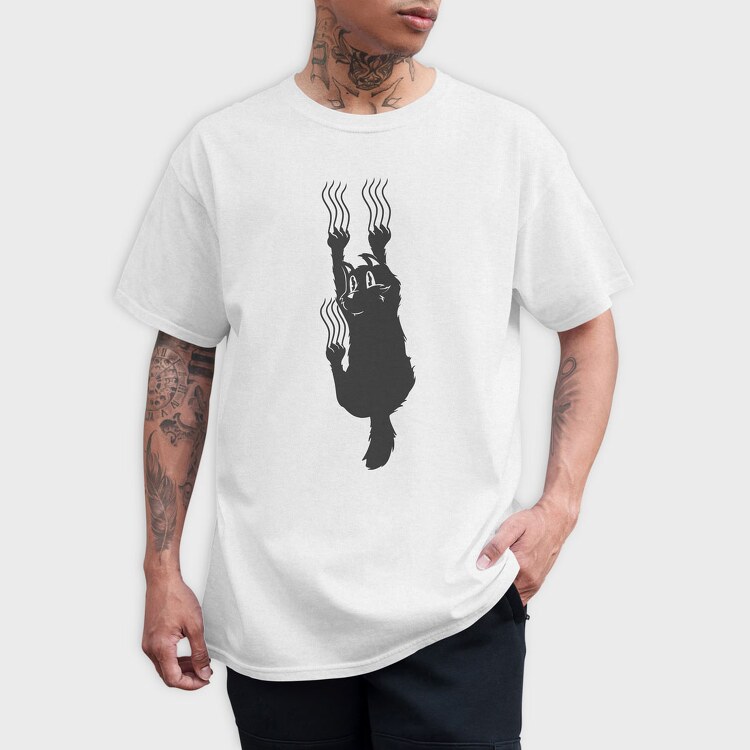 Hanging Cat, Tricou Barbati (Unisex)