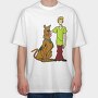 Cartoon Retro Scooby Doo 3, Tricou Oversize Barbati (Unisex)