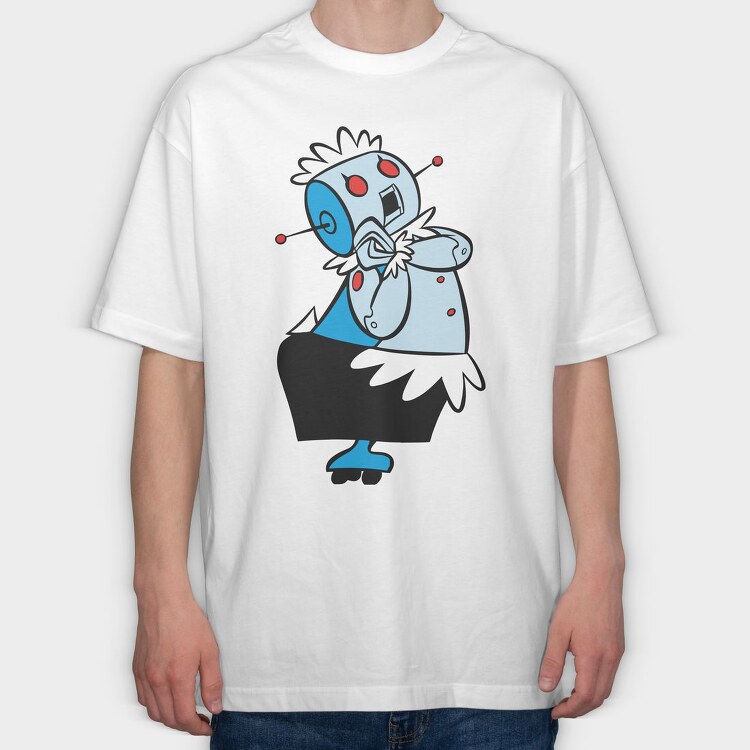 Cartoon Retro the Jetsons 3, Tricou Oversize Barbati (Unisex)