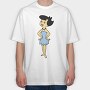 Cartoon Retro the Flintstones 3, Tricou Oversize Barbati (Unisex)