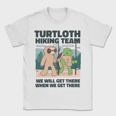 Turtle And Sloth Hiking Turtloth, Tricou Barbati (Unisex)