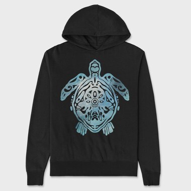 Turtle Animal Cut Out, Hanorac Oversize Barbati (Unisex)