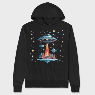 Ufo Christmas Tote, Hanorac Oversize Barbati (Unisex)