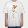Cartoon Retro the Flintstones 2, Tricou Oversize Barbati (Unisex)