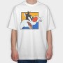 Cartoon Retro Silvestre 2, Tricou Oversize Barbati (Unisex)
