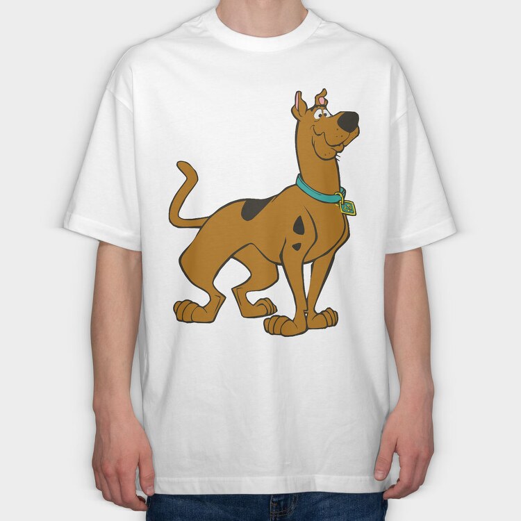 Cartoon Retro Scooby Doo 2, Tricou Oversize Barbati (Unisex)