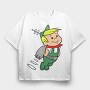 Cartoon Retro the Jetsons 6, Tricou Oversize Barbati (Unisex)