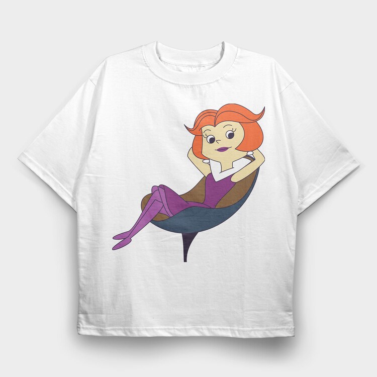 Cartoon Retro the Jetsons 5, Tricou Oversize Barbati (Unisex)