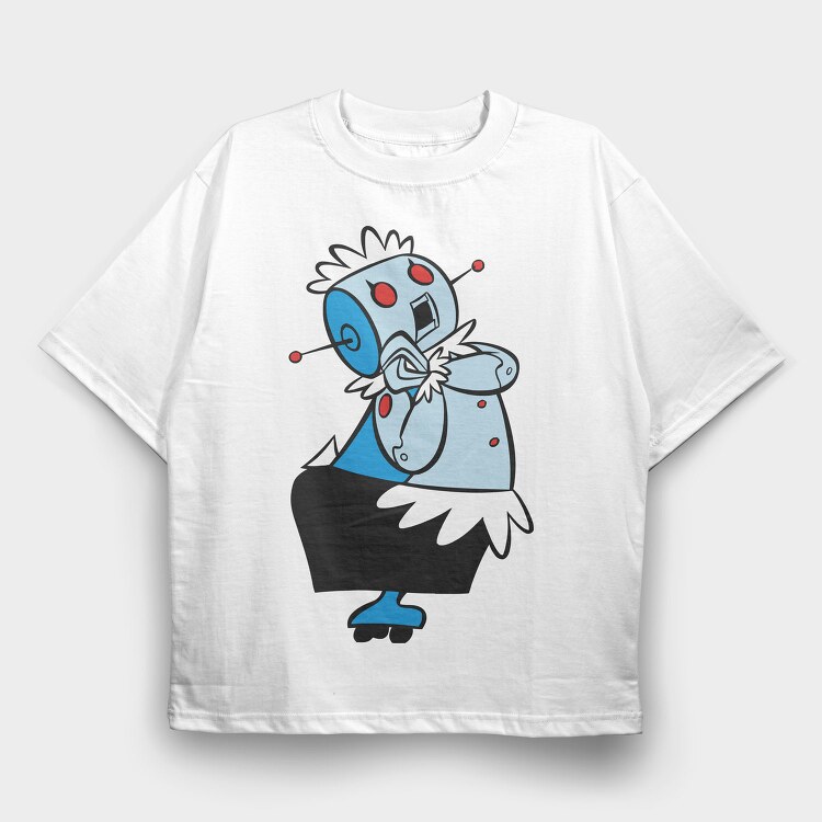 Cartoon Retro the Jetsons 3, Tricou Oversize Barbati (Unisex)