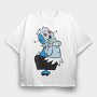 Cartoon Retro the Jetsons 3, Tricou Oversize Barbati (Unisex)
