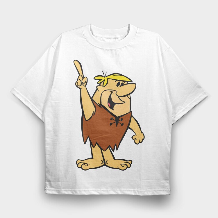 Cartoon Retro the Flintstones 6, Tricou Oversize Barbati (Unisex)