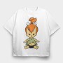 Cartoon Retro the Flintstones 5, Tricou Oversize Barbati (Unisex)