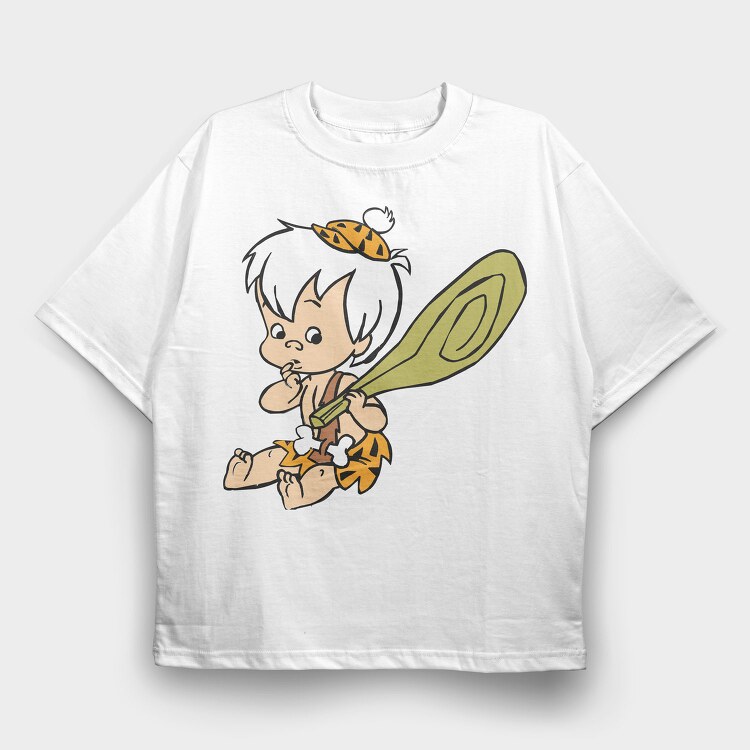 Cartoon Retro the Flintstones 4, Tricou Oversize Barbati (Unisex)