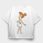 Cartoon Retro the Flintstones 2, Tricou Oversize Barbati (Unisex)