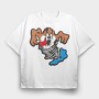 Cartoon Retro Tazmania 4, Tricou Oversize Barbati (Unisex)