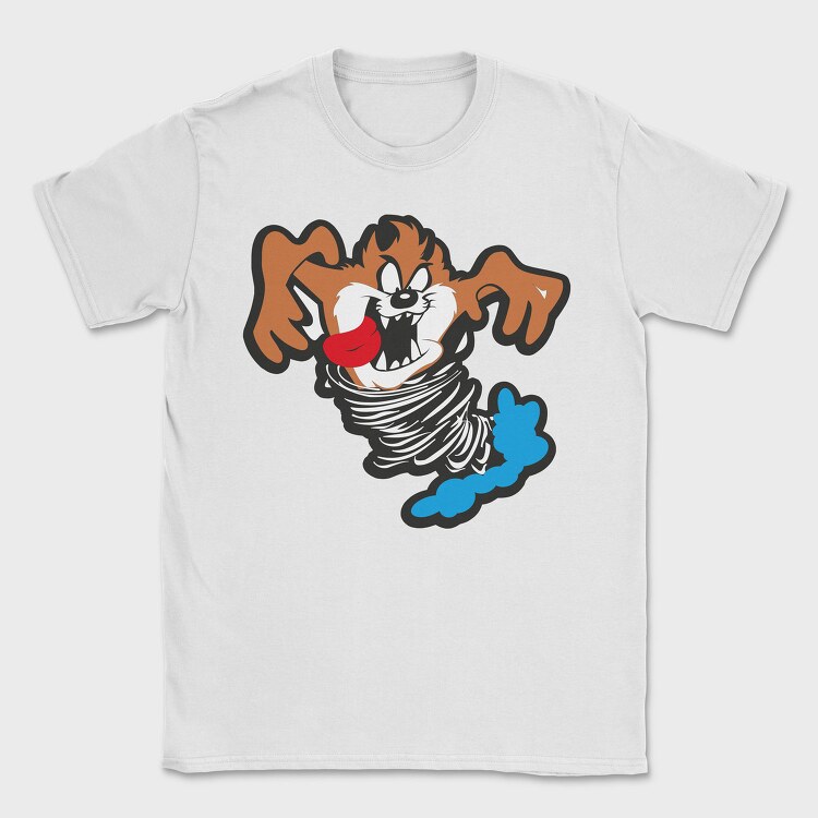 Cartoon Retro Tazmania 4, Tricou Barbati (Unisex)