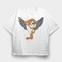Cartoon Retro Tazmania 2, Tricou Oversize Barbati (Unisex)