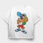 Cartoon Retro Tazmania 1, Tricou Oversize Barbati (Unisex)