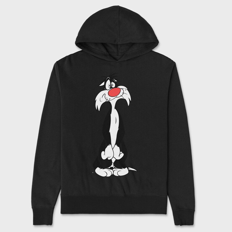Cartoon Retro Silvestre 4, Hanorac Oversize Barbati (Unisex)