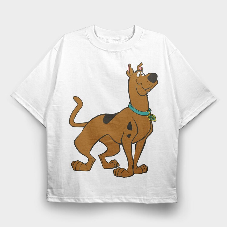 Cartoon Retro Scooby Doo 2, Tricou Oversize Barbati (Unisex)