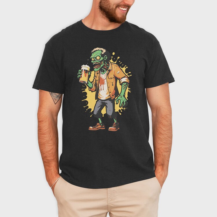 Zombie Beer, Tricou Barbati (Unisex)