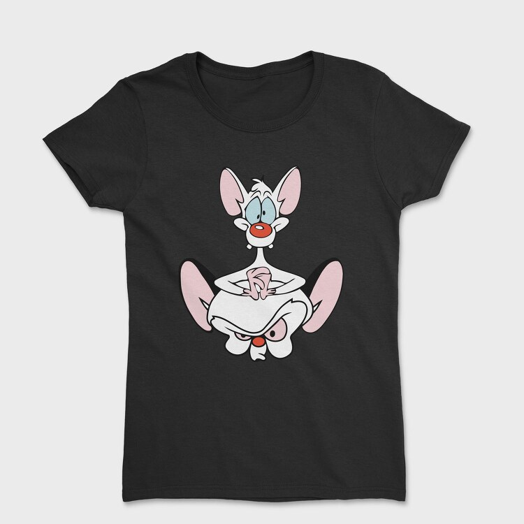 Cartoon Retro Pinky and Cerebro 1, Tricou Femei
