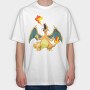 Cartoon Retro Pokemon 6, Tricou Oversize Barbati (Unisex)