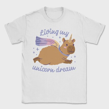 Unicorn Dream Capybara, Tricou Barbati (Unisex)