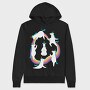 Unicorn Yoga, Hanorac Oversize Barbati (Unisex)