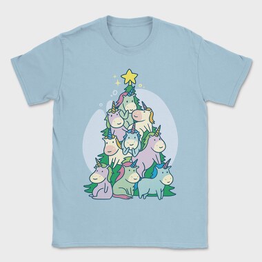 Unicorns Christmas Tree, Tricou Barbati (Unisex)