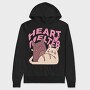 Valentine Cats Couple S Day Cute, Hanorac Oversize Barbati (Unisex)
