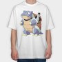 Cartoon Retro Pokemon 5, Tricou Oversize Barbati (Unisex)