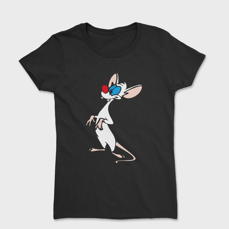 Cartoon Retro Pinky and Cerebro 5, Tricou Femei