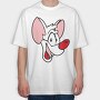 Cartoon Retro Pinky and Cerebro 4, Tricou Oversize Barbati (Unisex)