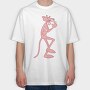Cartoon Retro Pink Panter 4, Tricou Oversize Barbati (Unisex)