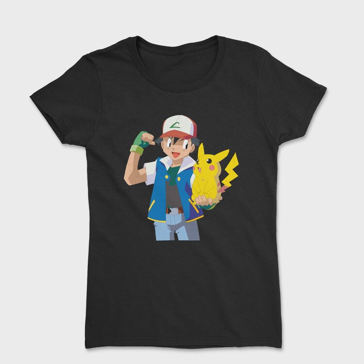Cartoon Retro Pokemon 4, Tricou Femei