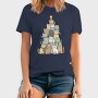 Cat Christmas Tree, Tricou Barbati (Unisex)