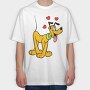Cartoon Retro Pluto 3, Tricou Oversize Barbati (Unisex)