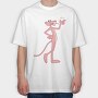 Cartoon Retro Pink Panter 3, Tricou Oversize Barbati (Unisex)
