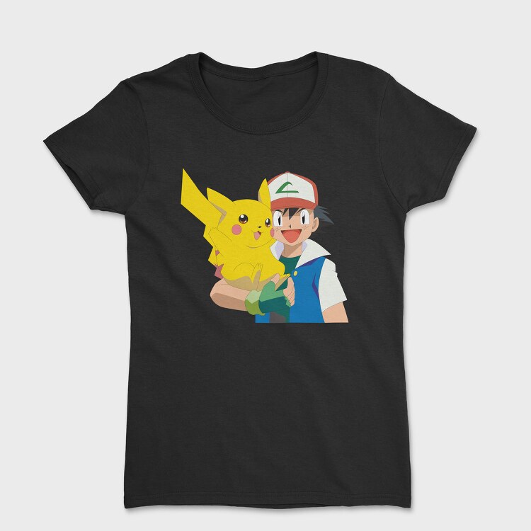 Cartoon Retro Pokemon 3, Tricou Femei
