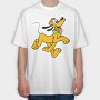 Cartoon Retro Pluto 2, Tricou Oversize Barbati (Unisex)
