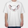 Cartoon Retro Pinky and Cerebro 2, Tricou Oversize Barbati (Unisex)