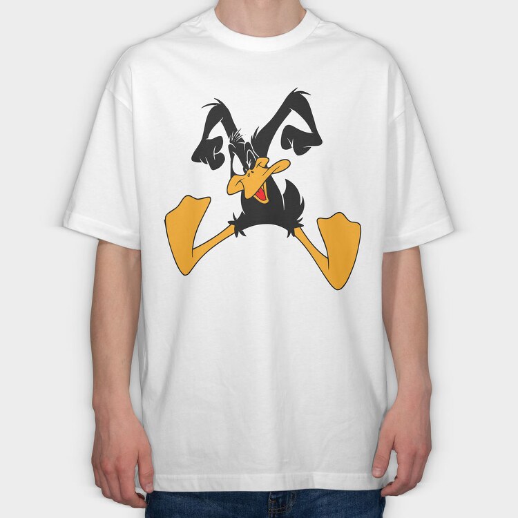 Cartoon Retro Pato Lucas 2, Tricou Oversize Barbati (Unisex)