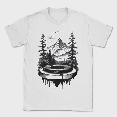 Nature Turntable, Tricou Barbati (Unisex)