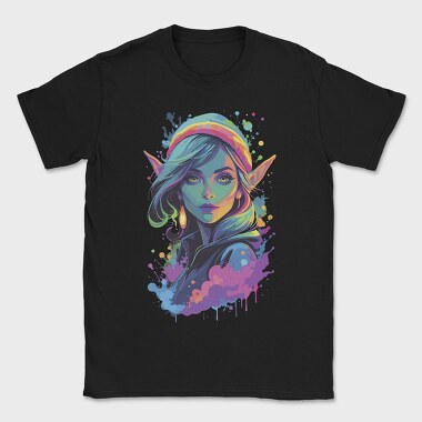 Neon Elf Woman, Tricou Barbati (Unisex)