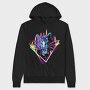 Neon Tiger, Hanorac Oversize Barbati (Unisex)